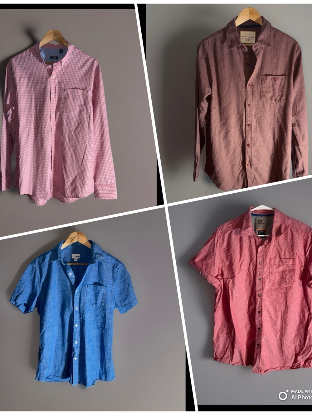Men’s Shirts 5.11 Tactical, Izod, Sonoma, Weatherproof Button Up Shirt Plaid M